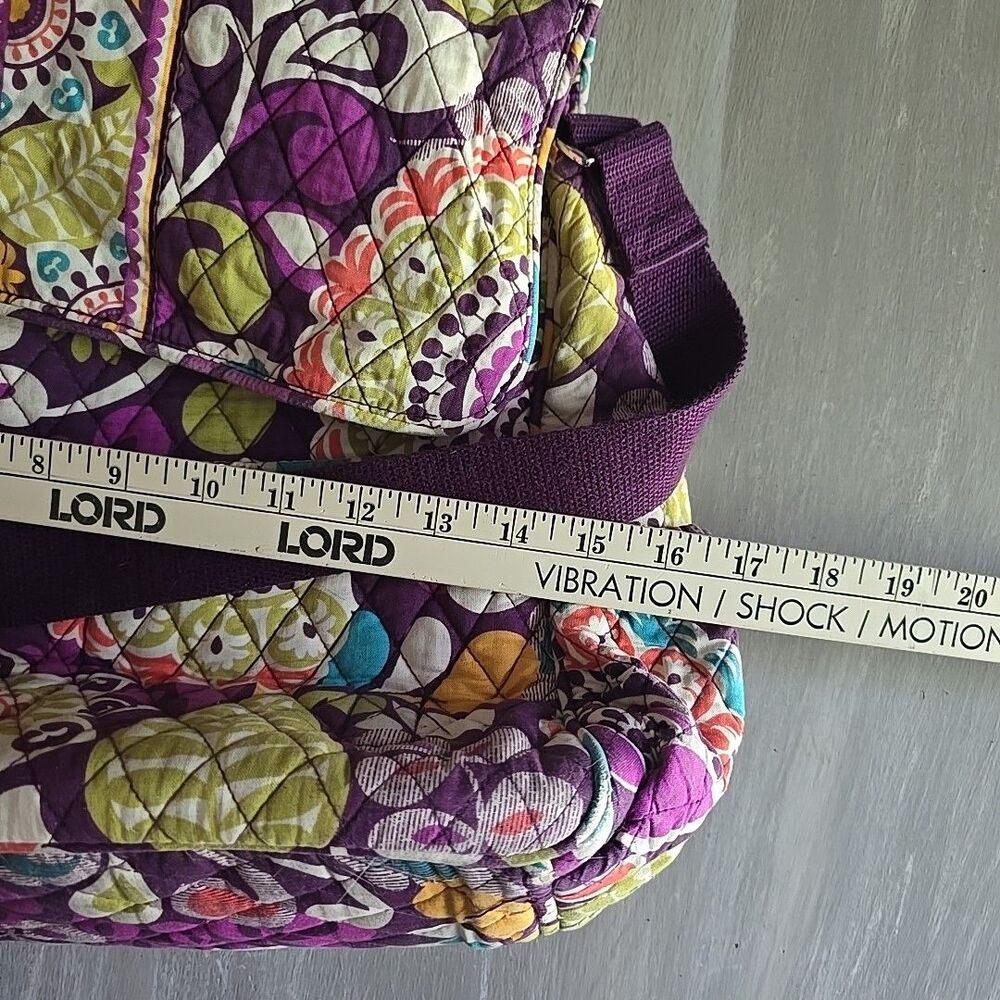 VERA BRADLEY Diaper Baby Bag w/Changing Pad Travel Duffle Purple Plum Crazy - Picture 13 of 15